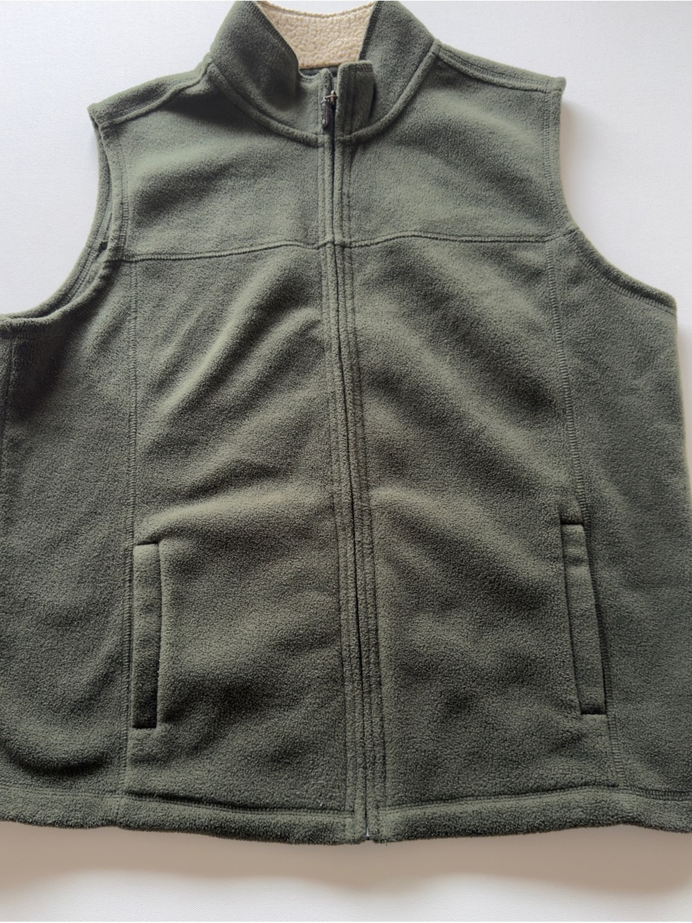 EUC Men's Outdoor Life Fleece Vest Large Green (KB6)
